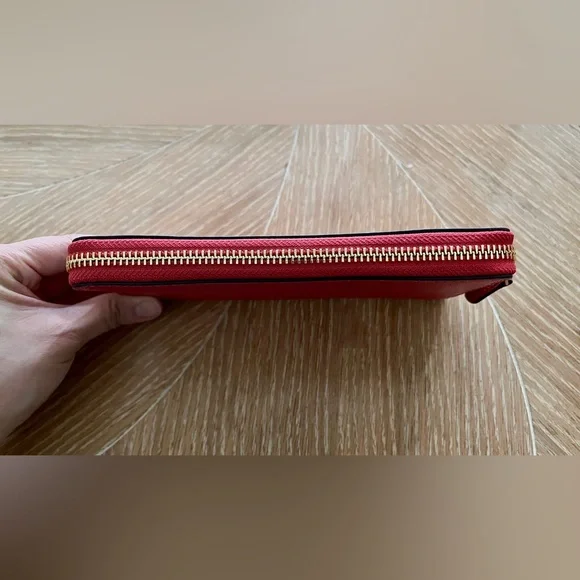 Coach Pink Women's Leather Zipper Wallet NWT - Picture 6 of 7